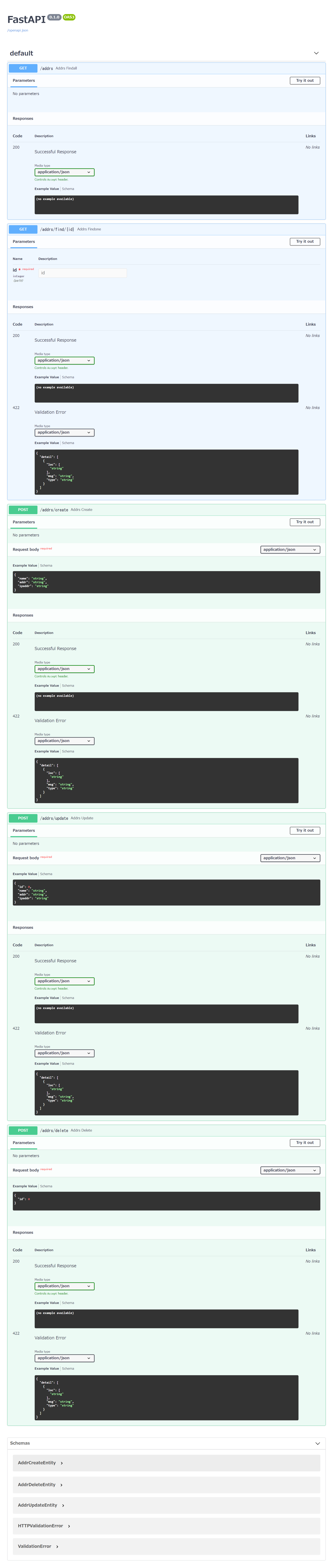 fastapi + SQLAlchemy で CRUDアプリケーションを作ってみる – トロちゃんのサイト